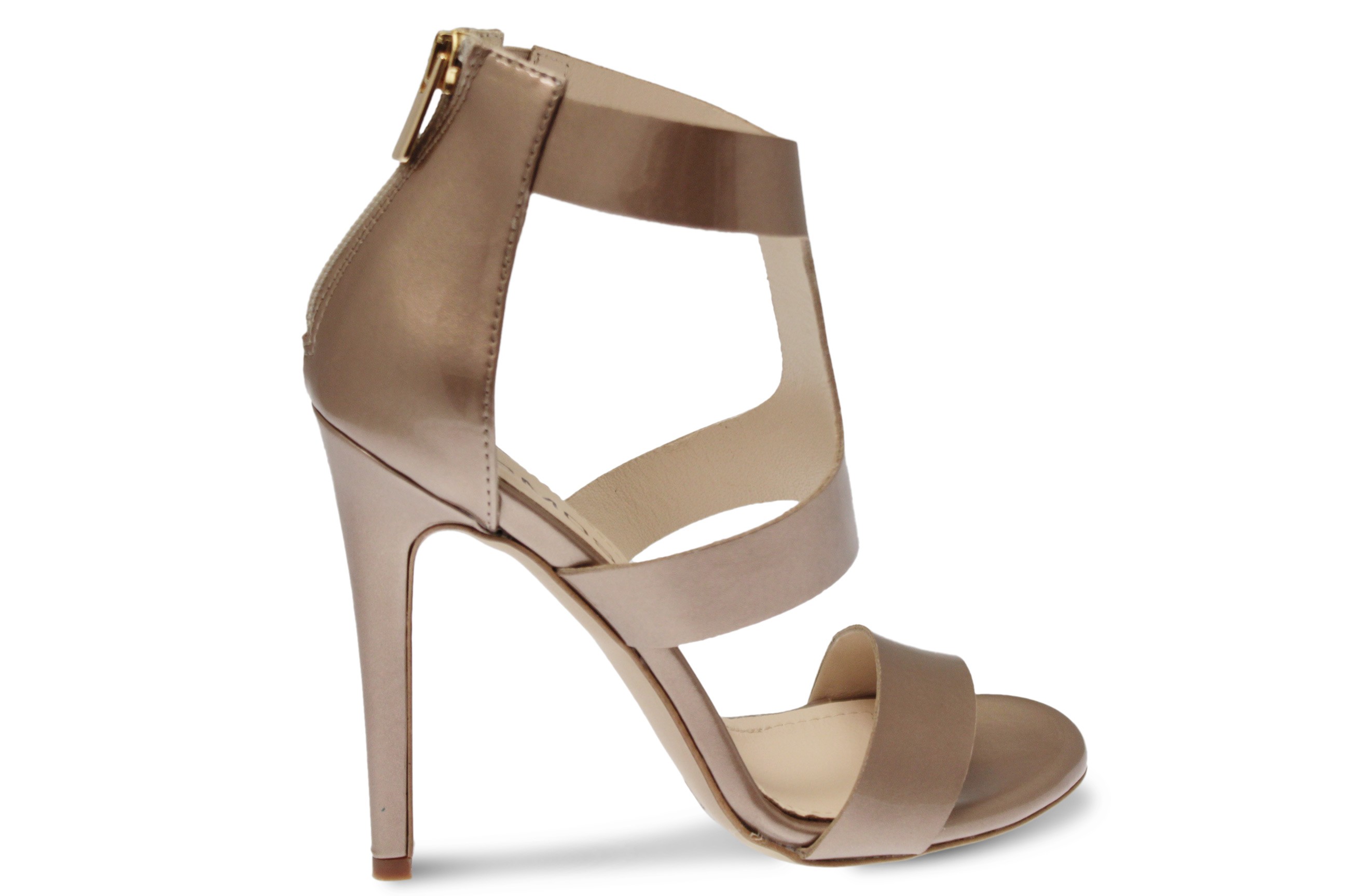 sandale a talon beige