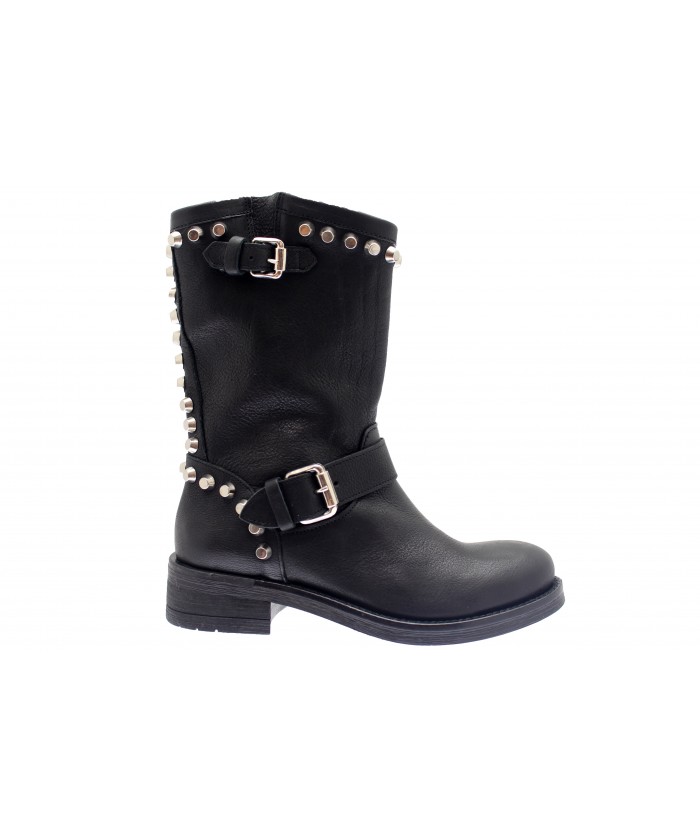 bottines noir clou