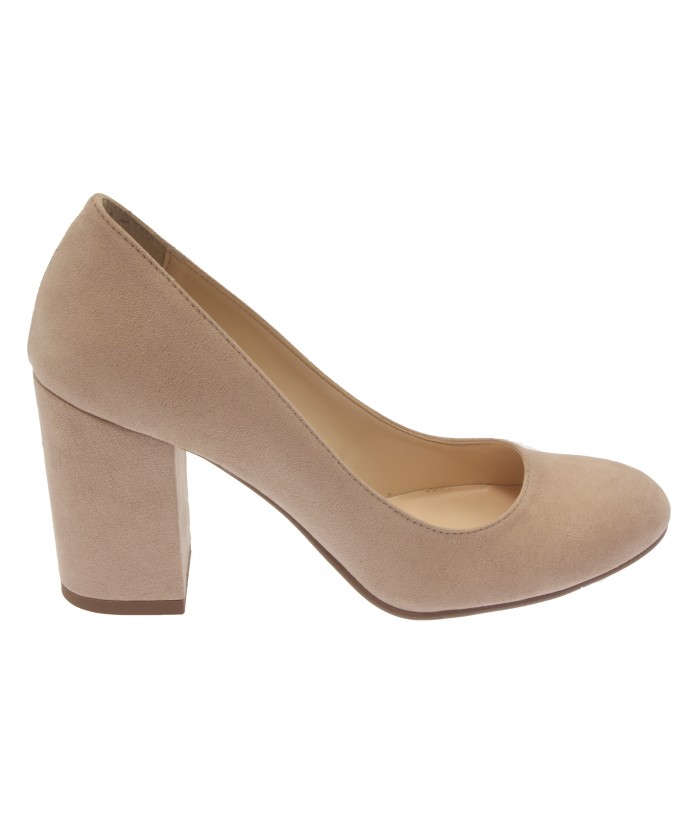 chaussure rose talon carre