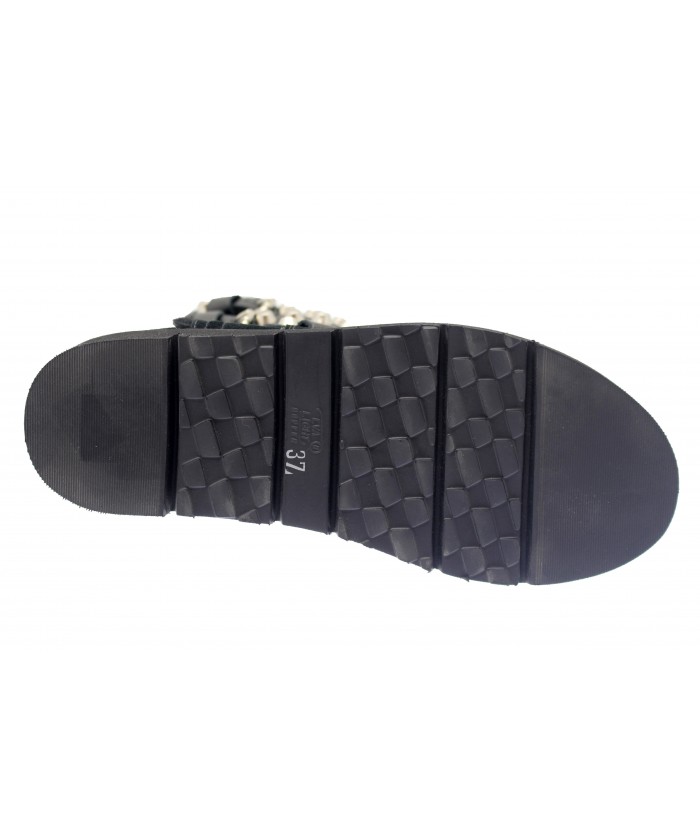 Botte Slaya: Daim Noir Cloutée 