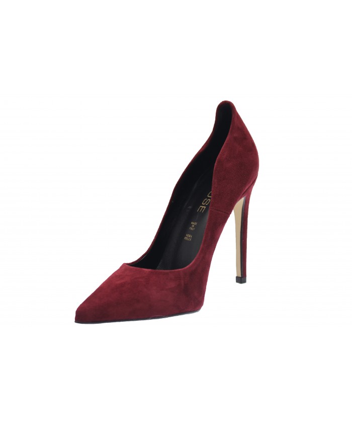 Escarpin Eden : Daim Bordeaux