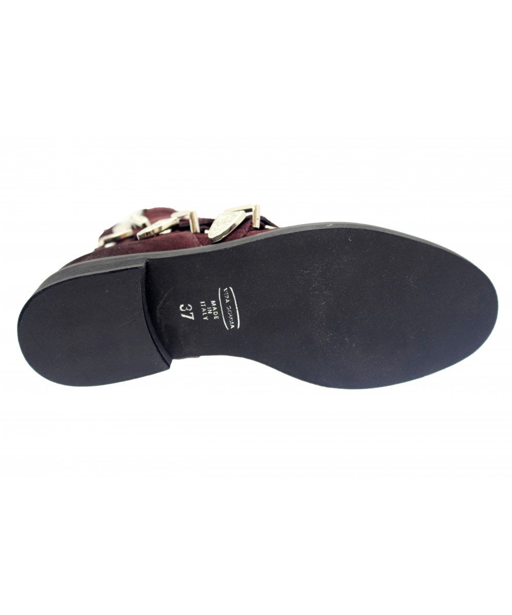 Bottines deals daim bordeaux