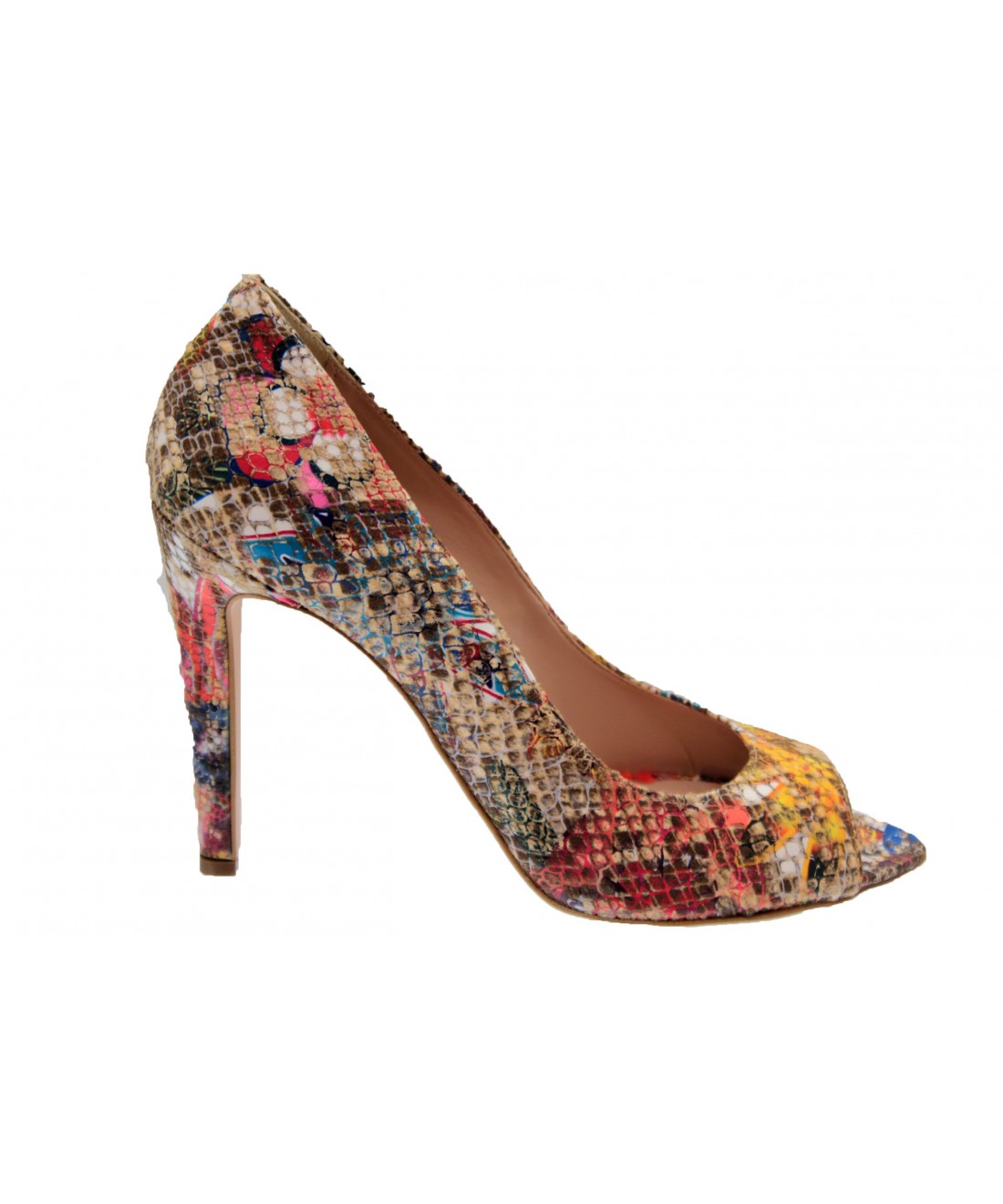 escarpins multicolores pas cher