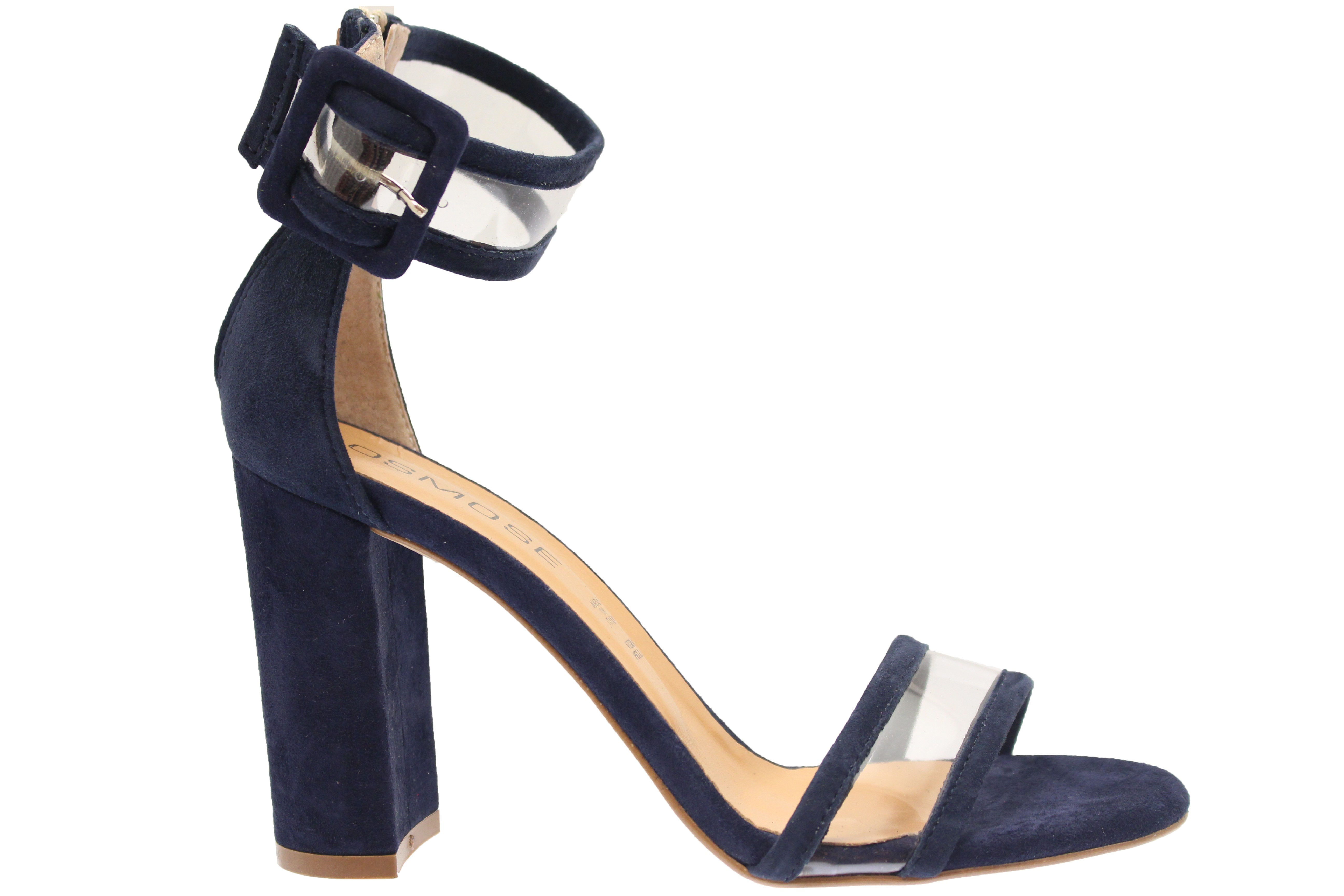 sandales bleu marine talon