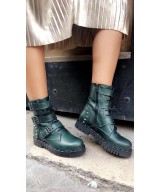 Slay Rangers: Cuir Vert à semelle large