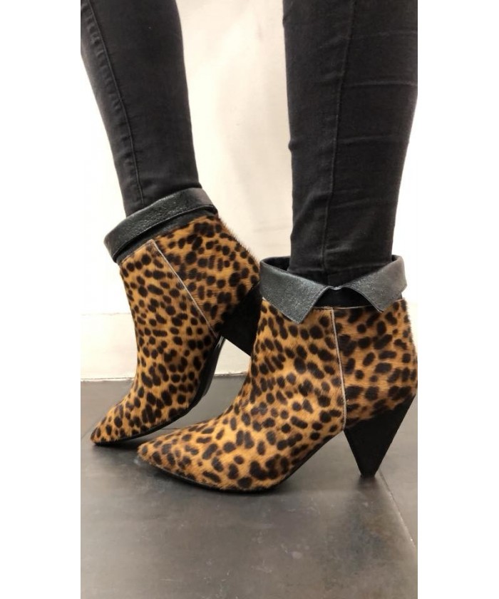 Bottines leopard poulain 2025