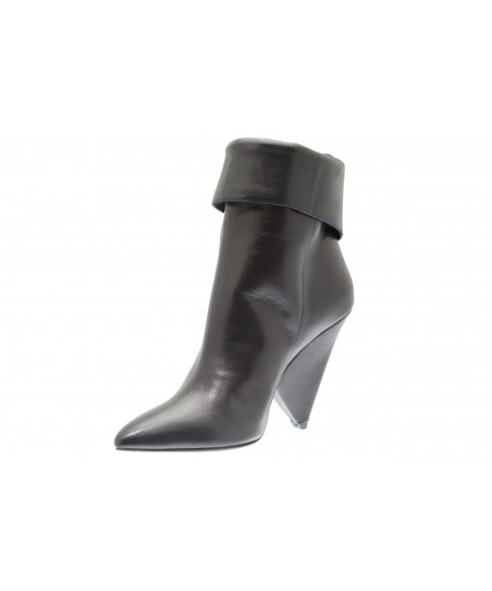 Leonie Bottines En Cuir A Talon Confortable