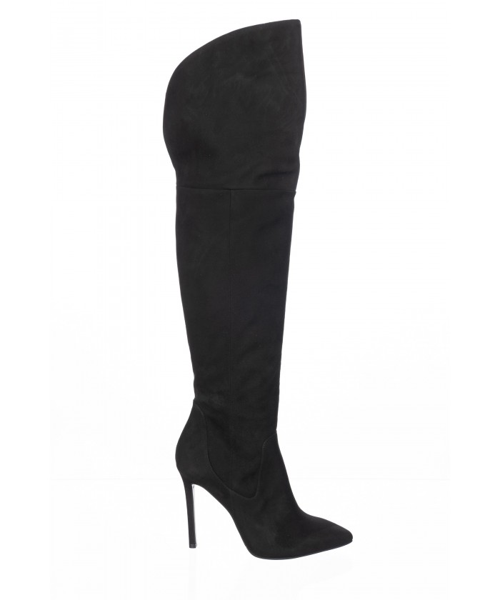 Soyez magnifaik sur la nouvelle cuissarde daim Noir OSMOSE Couture