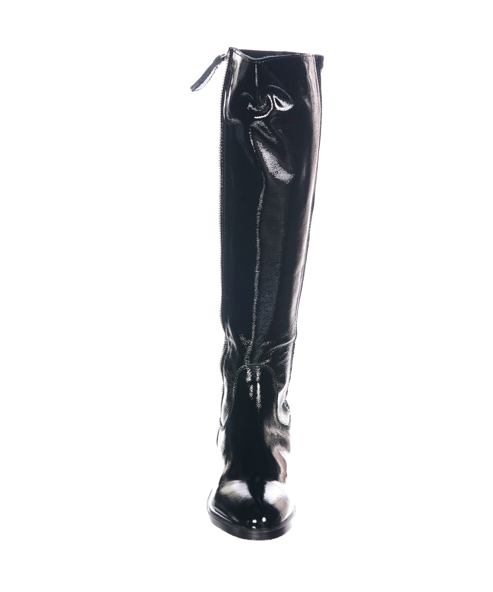 botte femme cavaliere cuir noir