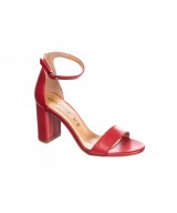 Sandale femme rouge petit talon Clearance