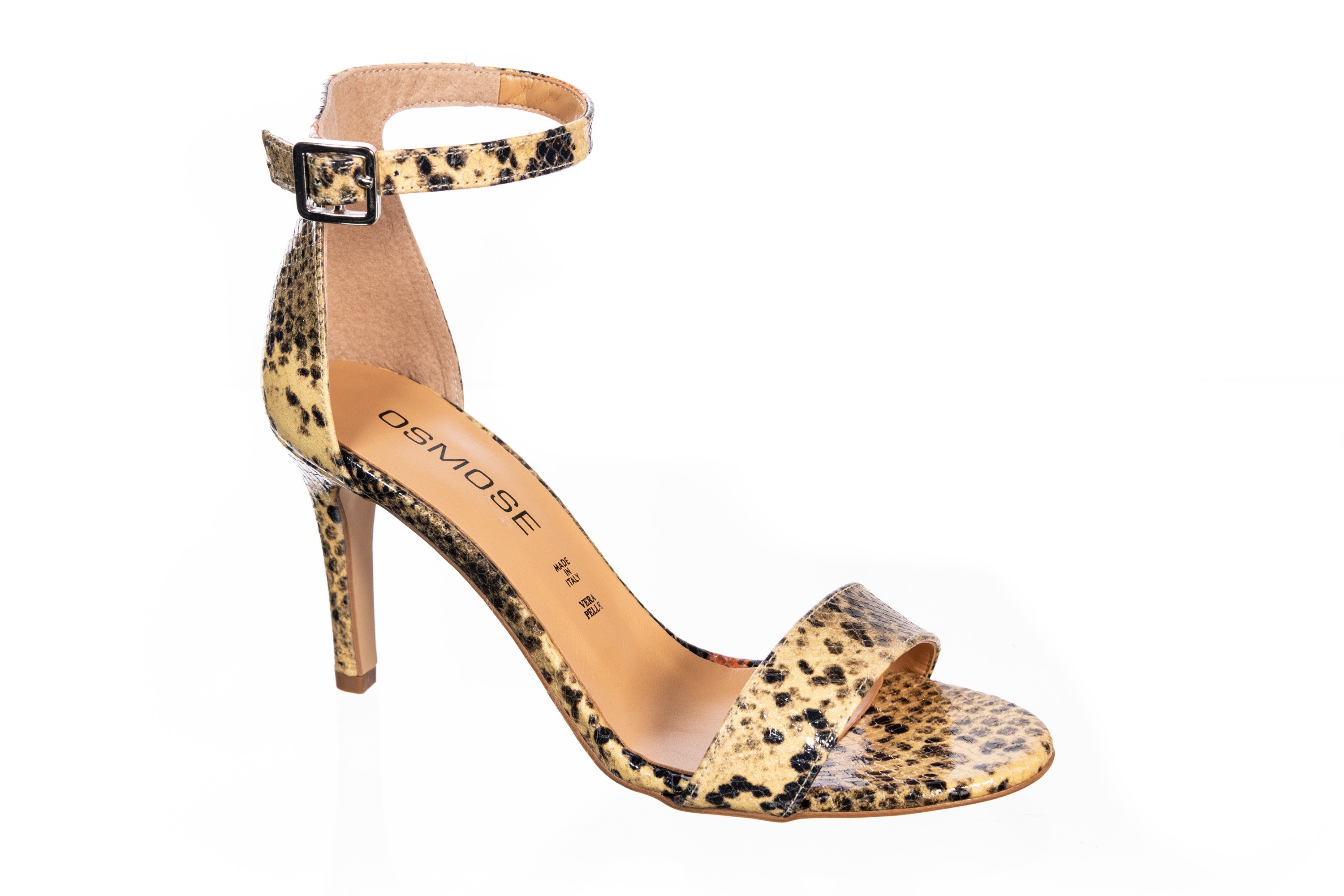sandale jaune talon