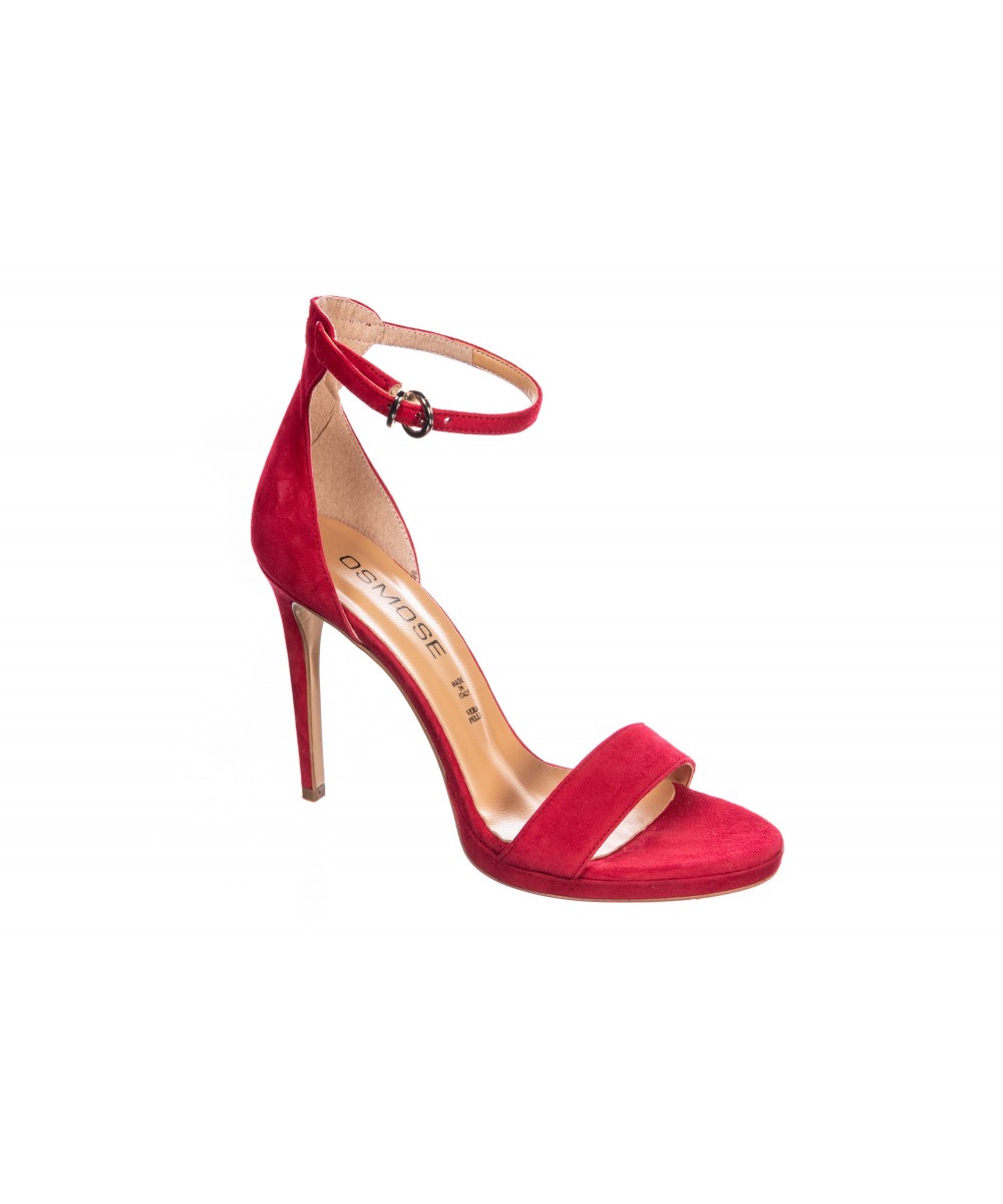 Sandale femme on sale rouge talon