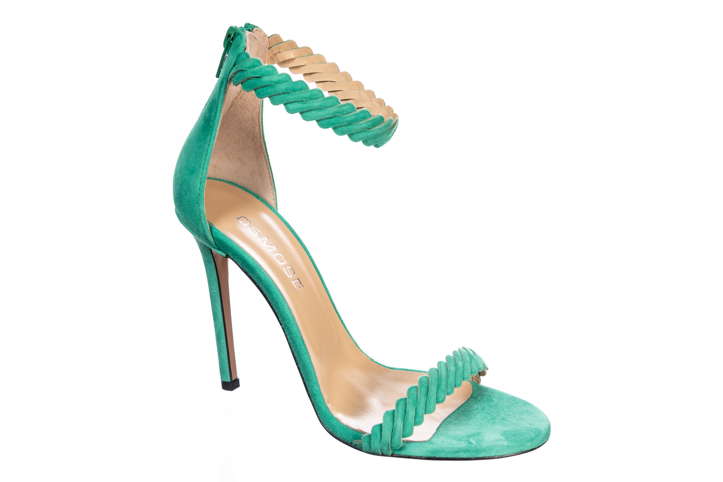 sandales a talons vertes