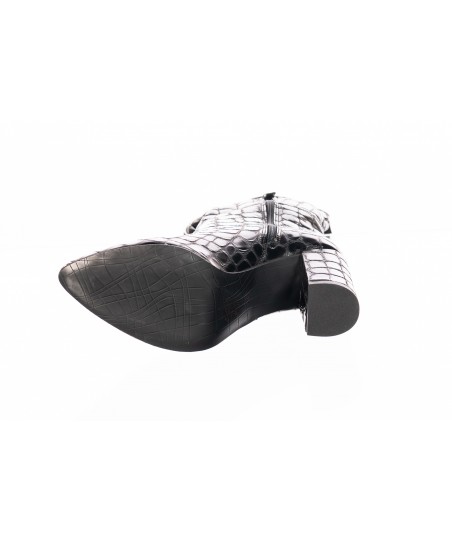 Bottines TEXTO En Cuir Verni Noir - Pointure 36, Talon Moyen, Occasion