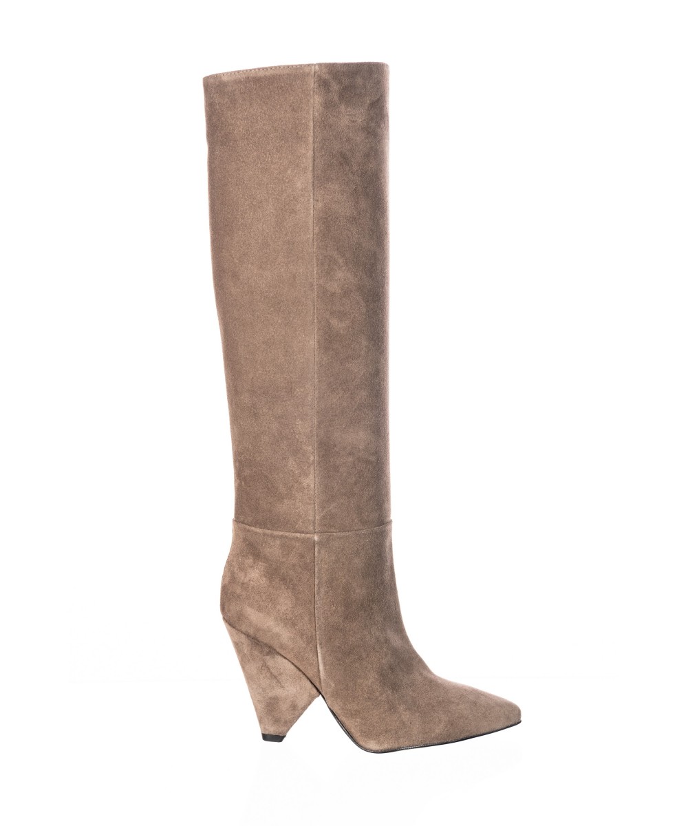 bottes couleur taupe