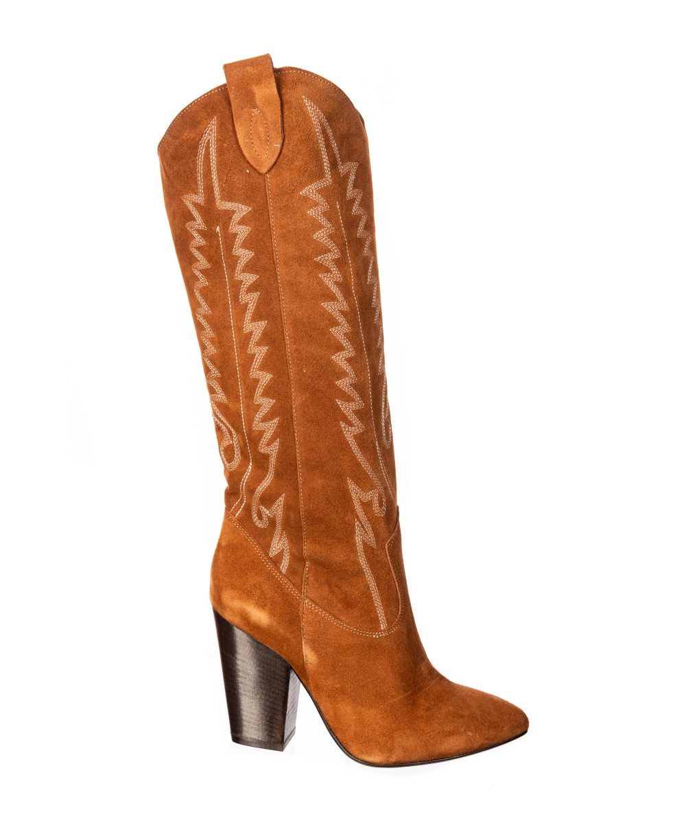 Bottes daim online camel