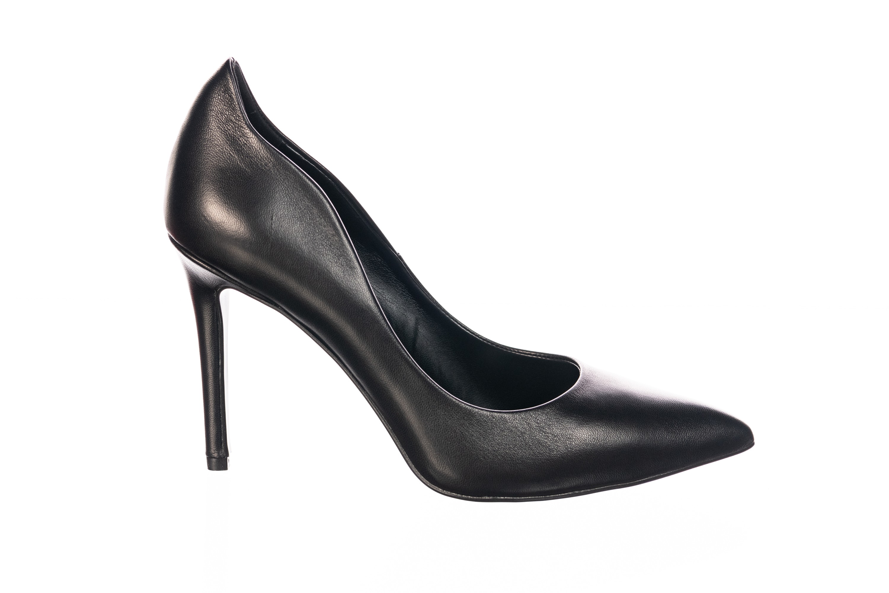 escarpin cuir noir