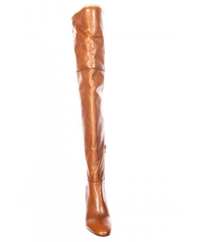 Cuissarde camel online a talon