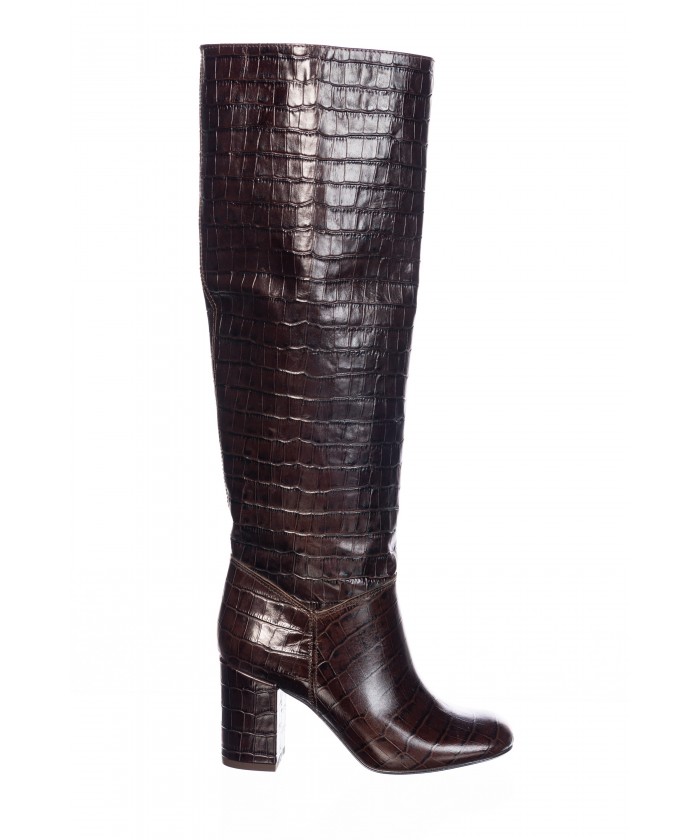 Bottine hotsell croco vernis