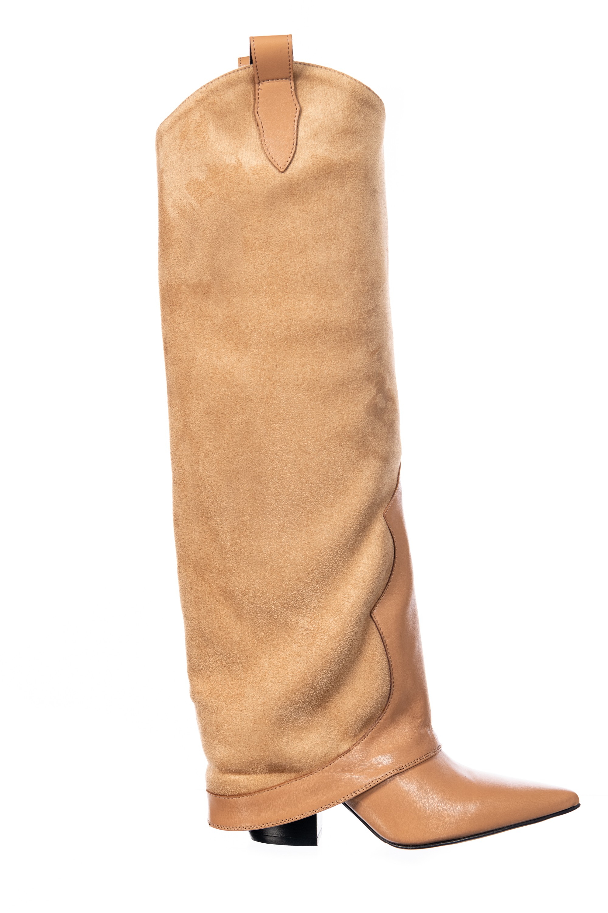bottines femme daim beige