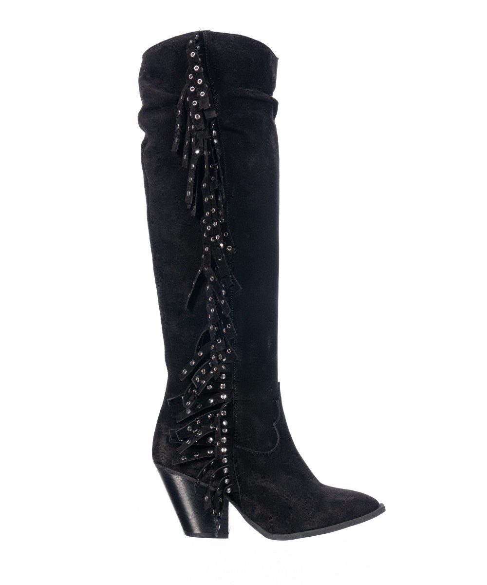 Botte a frange noir shop