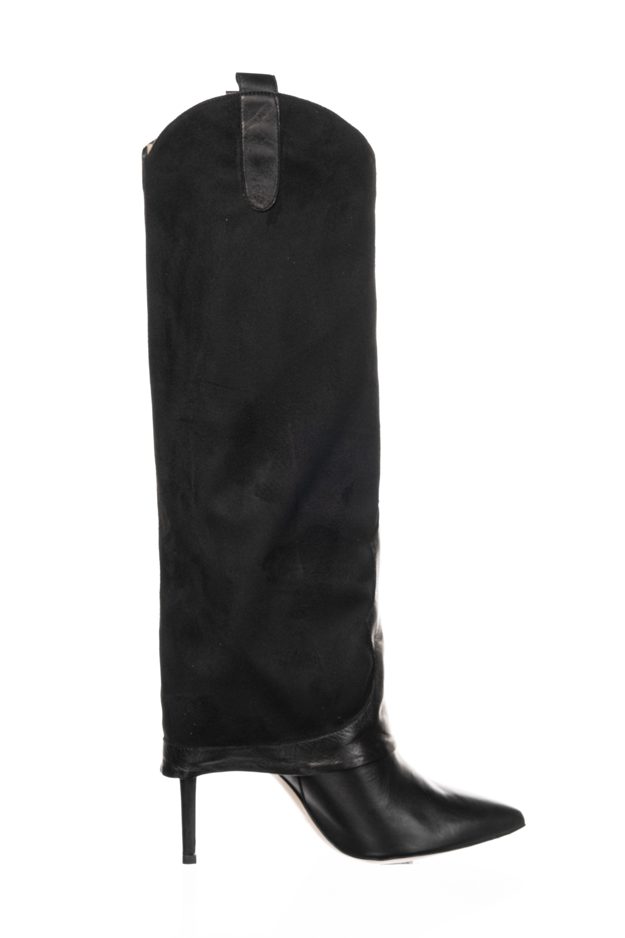 bottes cuir et daim