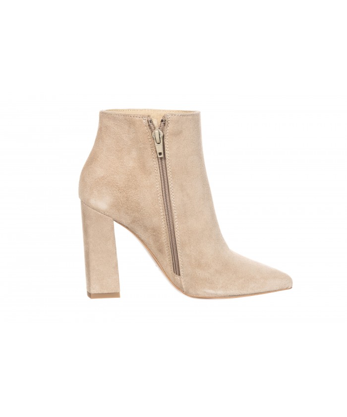 BOOTS  DAIM BEIGE TALON CARRE