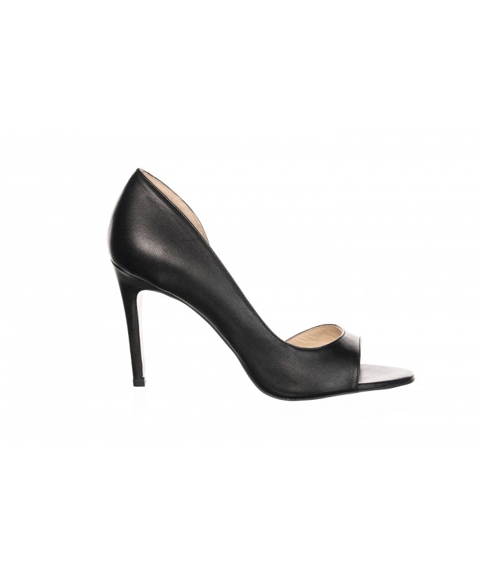 ESCARPIN CUIR NOIR