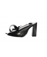 MULE CUIR NOIR