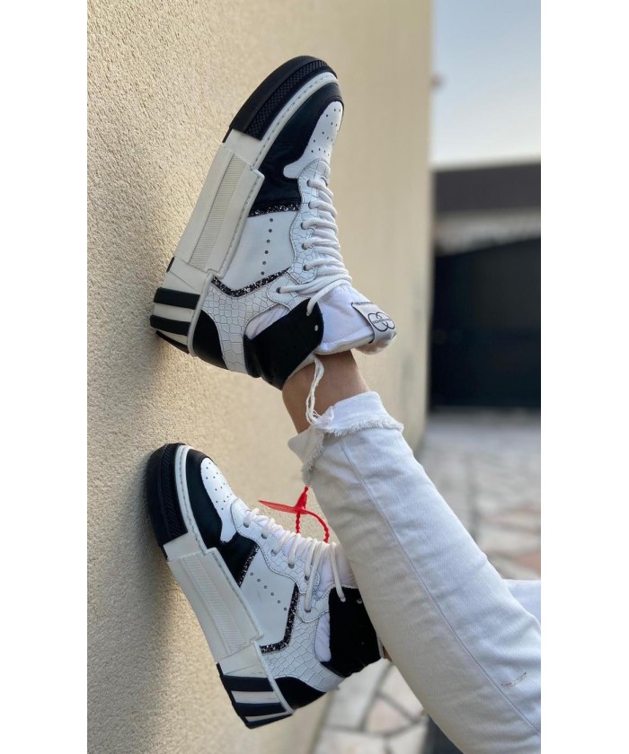 Basket noir sales et blanche