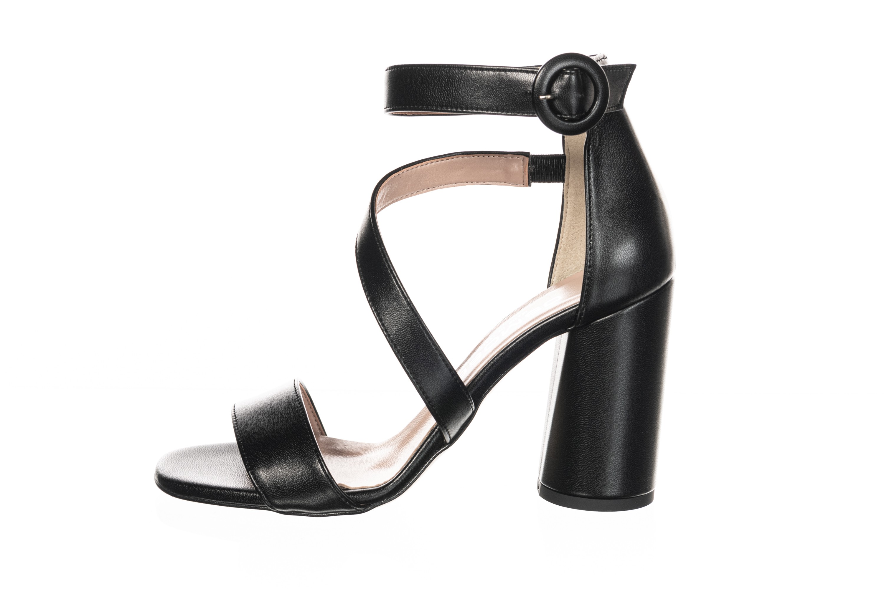 sandale talon haut noir