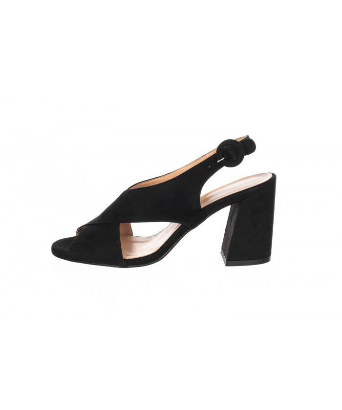 sandale daim noir