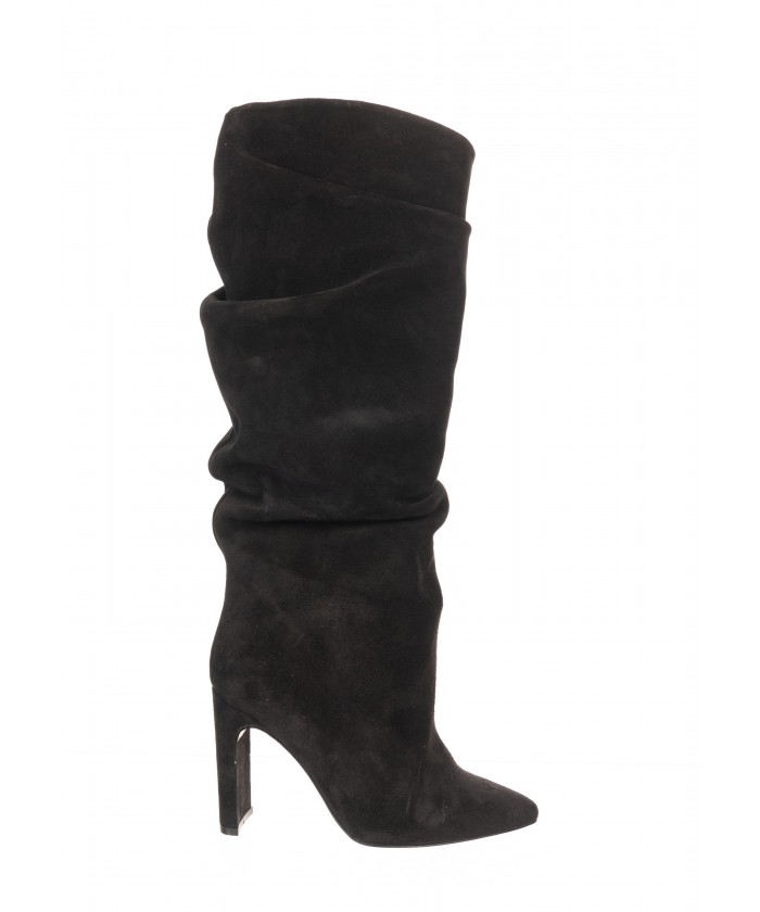Bottes cheap noires suedine