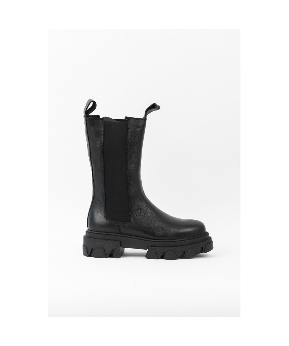 Osmose Shoes bottines Chelsea en cuir grain noir r alis e en Italie