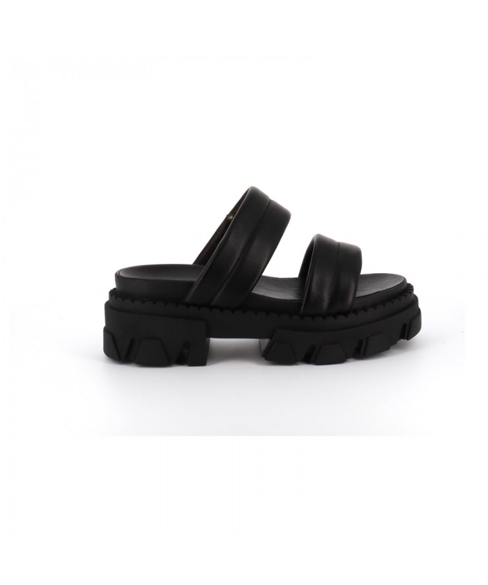MARTA SANDALE CUIR NOIR