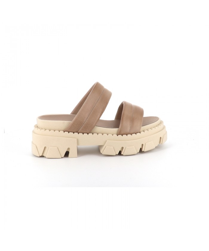 MARTA SANDALE CUIR BEIGE