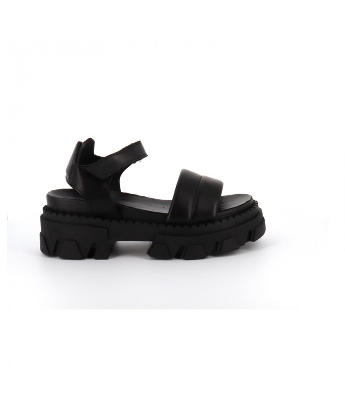 JAD SANDALE CUIR NOIR