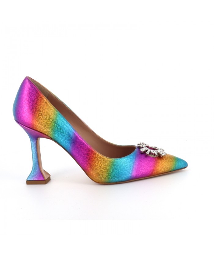 ESCARPIN HUDA RAINBOW CUIR