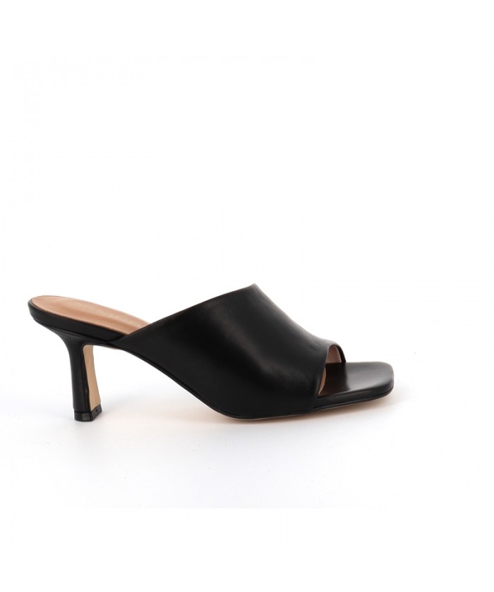 EMI MULE CUIR NOIR