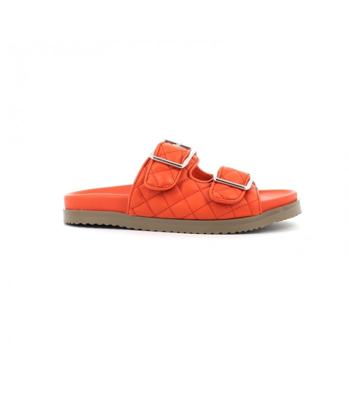 MALA SANDALE CUIR ORANGE...