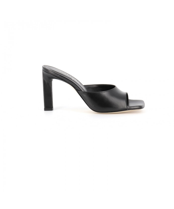 MULE RICKET CUIR NOIR