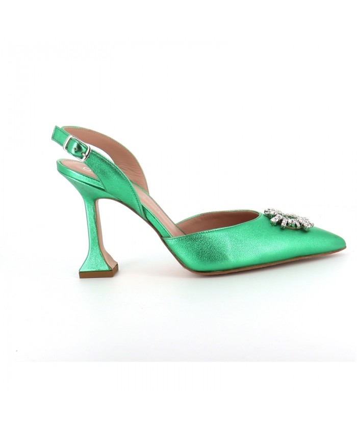 ESCARPIN MIMI CUIR VERT