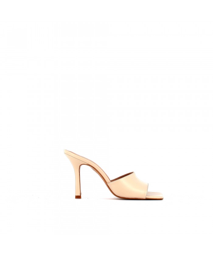 INAS MULE CUIR BEIGE