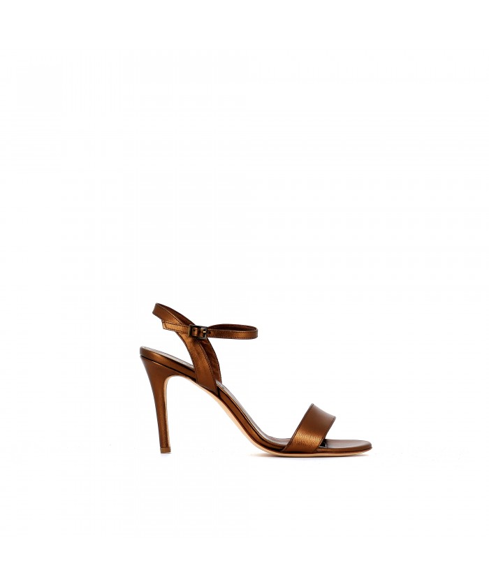 MELAN SANDALE CUIR BRONZE