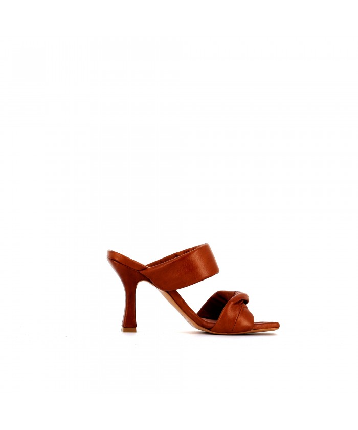 MULES JENNI18 CUIR CAMEL