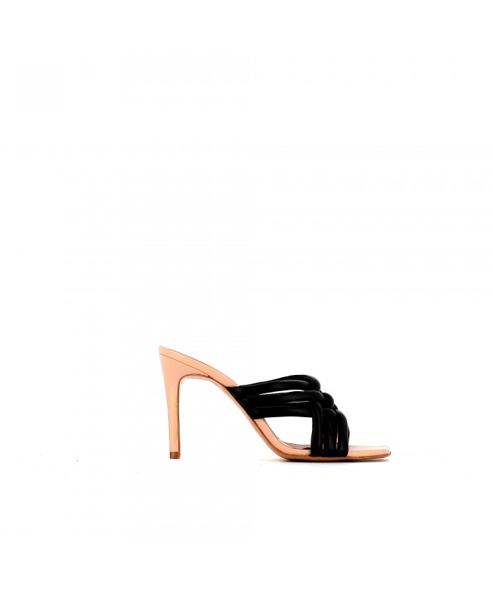 MULES LOVES CUIR NOIR