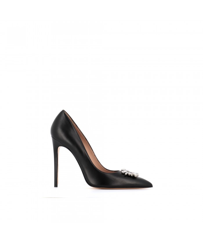 ESCARPIN LYNA CUIR NOIR