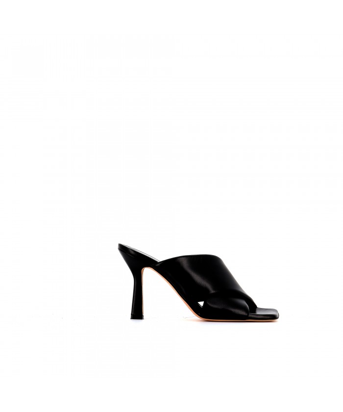 MULE RYS CUIR NOIR