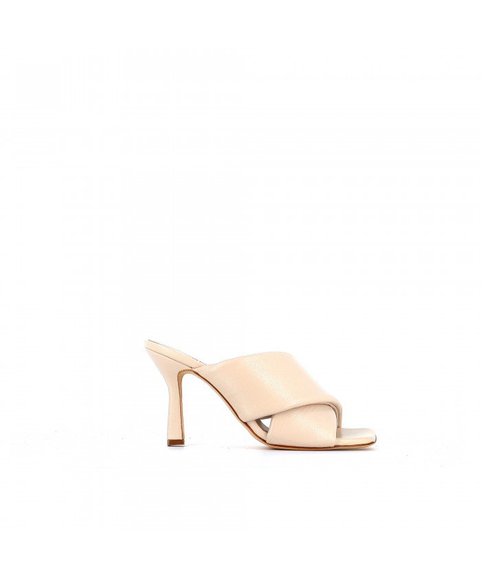 MULE RYS CUIR BEIGE