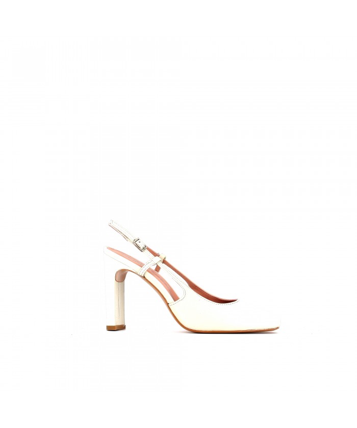 ESCARPIN WANDA CUIR BLANC...